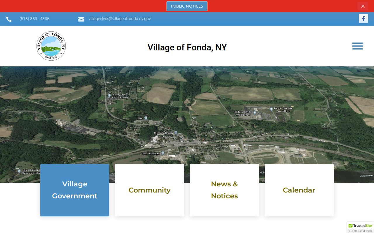 Montgomery County Village of Fonda booking-record source, official government webpage